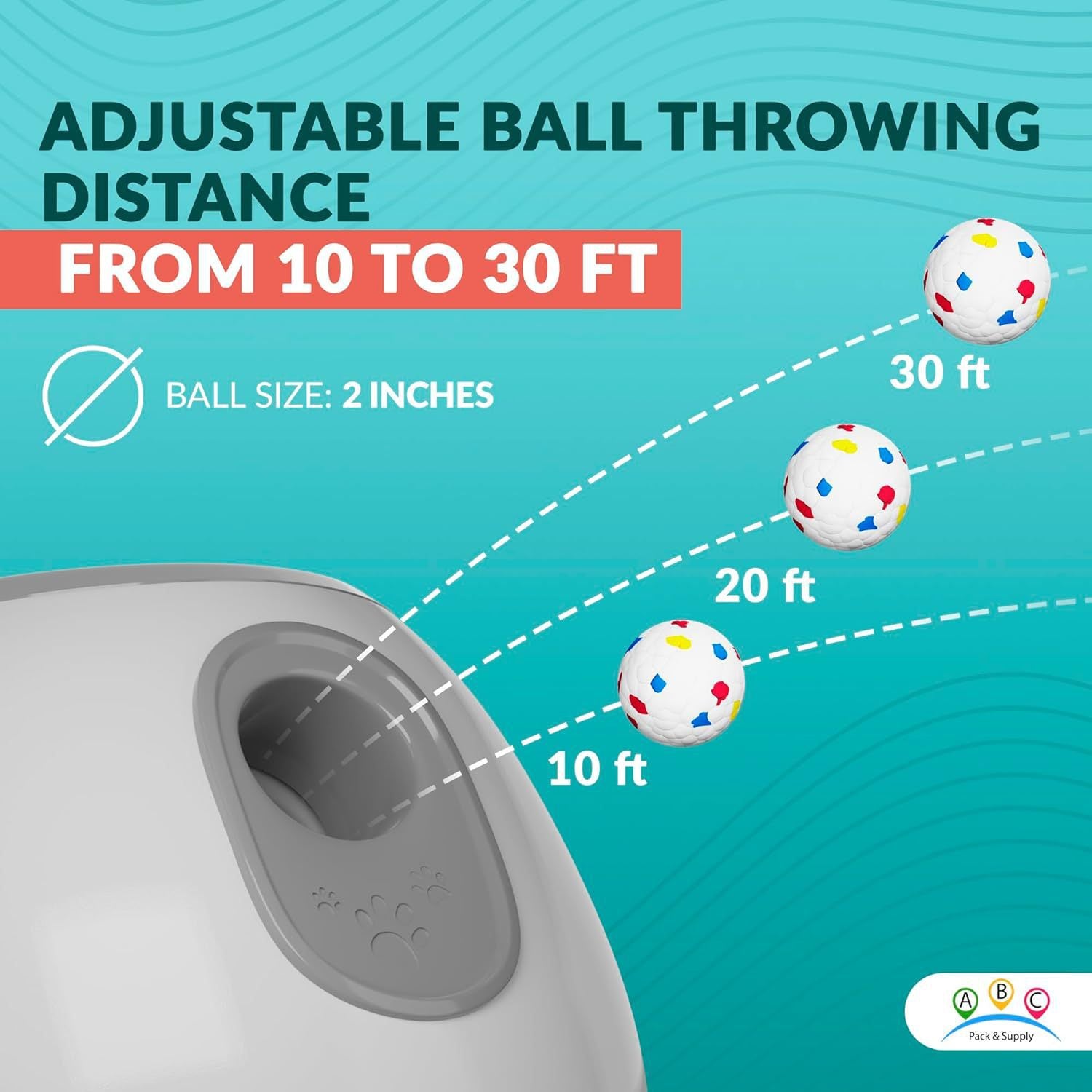 Pet dog toy ball machine