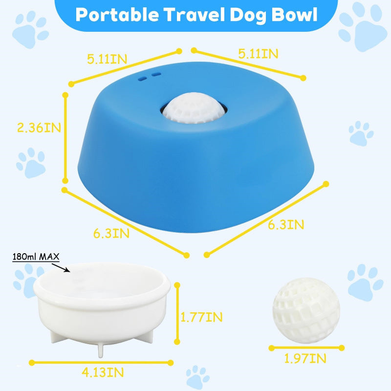 Pet Slow Food Non-Slip Spherical Dog Lick Bowl