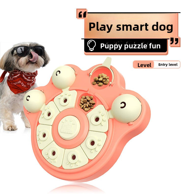 Dog toy food hiding training