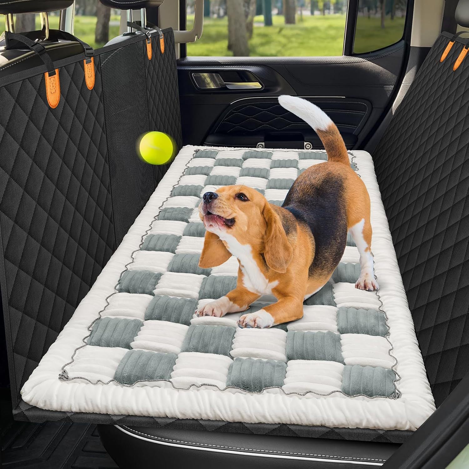 Huxpaw Plush Checkerboard Dog Mat