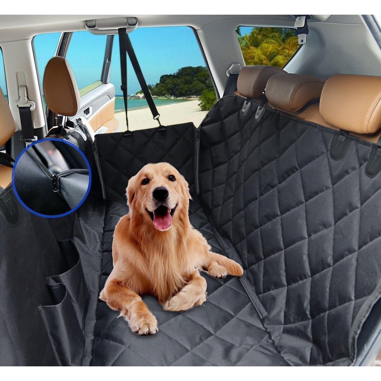 Huxpaw Car Dog Seat Hammock Cover