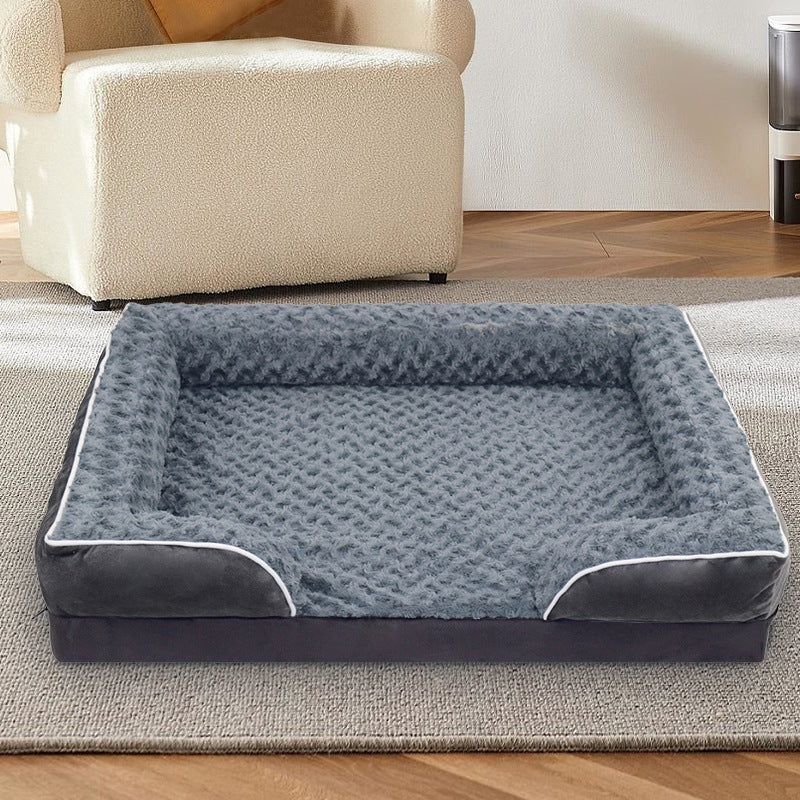 Huxpaw Waterproof Bolstered Sofa Dog Bed