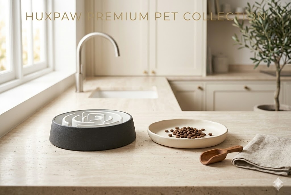 Huxpaw dog bowls and slow feeders collection