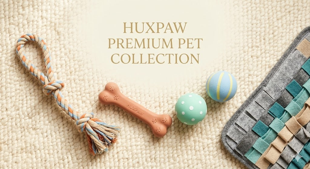 Huxpaw dog toys and enrichment collection
