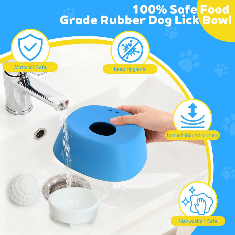 Pet Slow Food Non-Slip Spherical Dog Lick Bowl