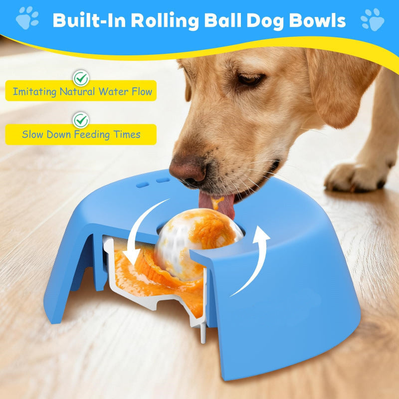Pet Slow Food Non-Slip Spherical Dog Lick Bowl