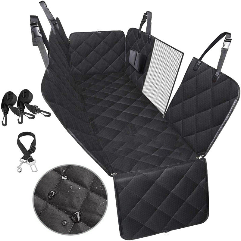 Huxpaw Car Dog Seat Hammock Cover — waterproof 600D back seat protector for medium and large dogs