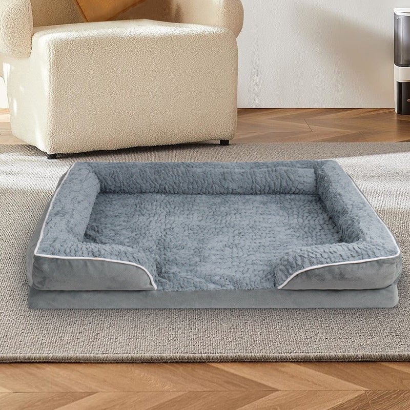 Huxpaw Waterproof Bolstered Sofa Dog Bed