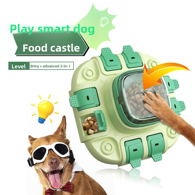 Dog toy food hiding training